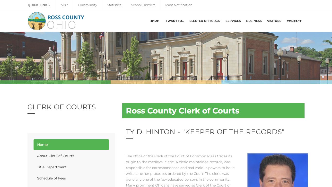 Ross County Clerk of Courts | Ross County Ohio